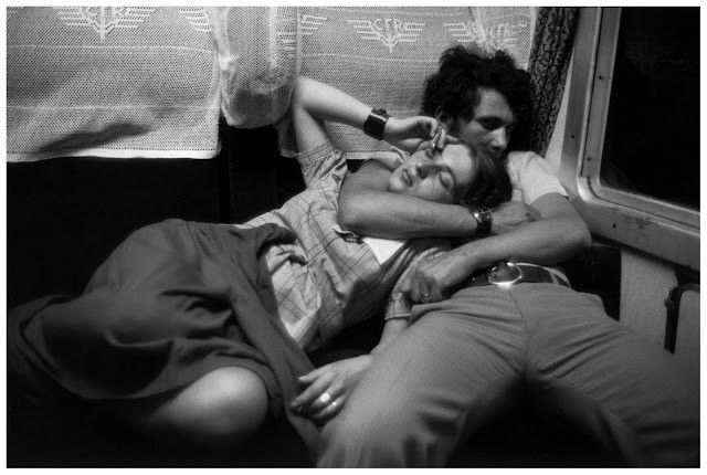 Henri Cartier Bresson, On a train, Romania, 1975.jpg