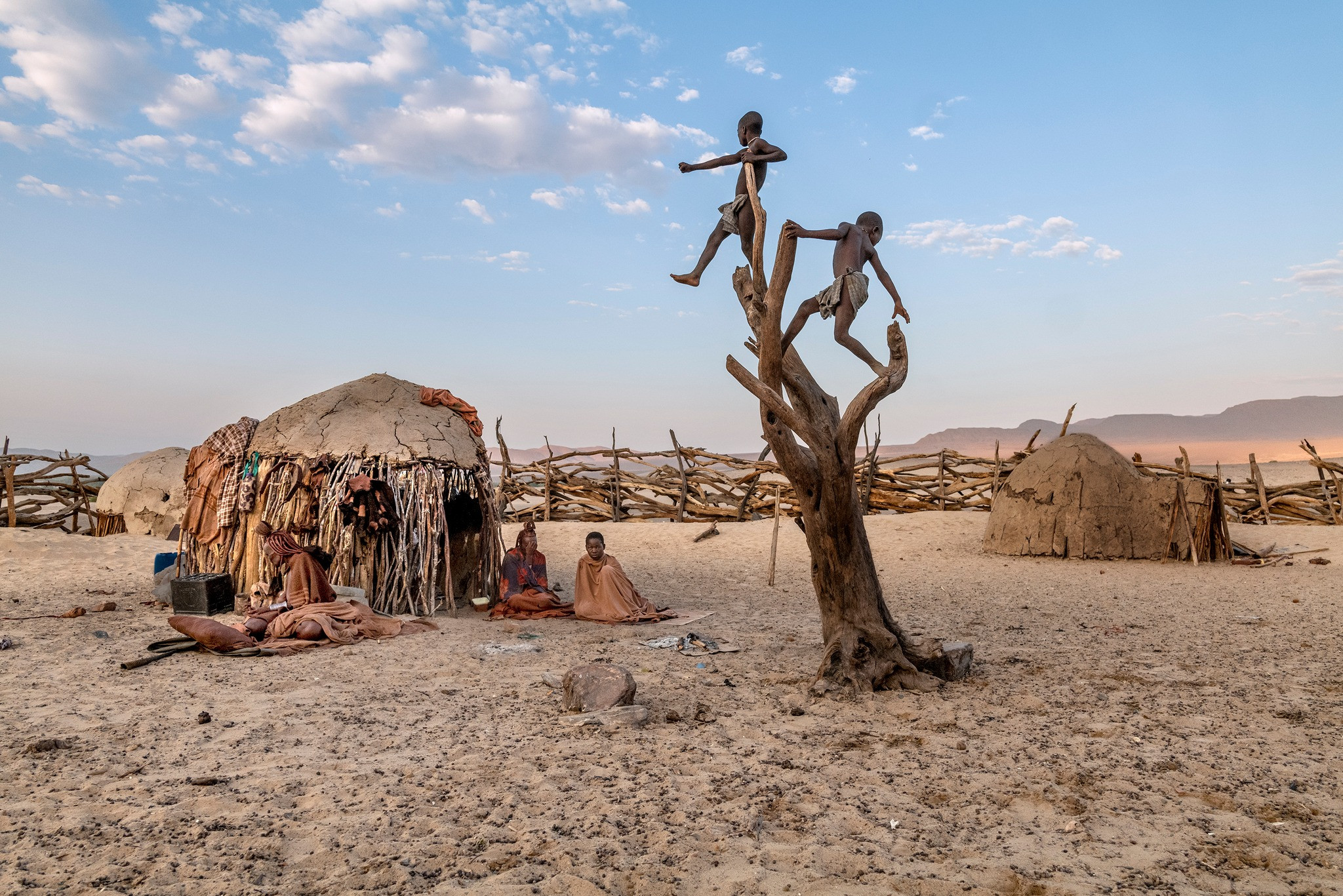 Steve McCurry -- Himba settlement, Namibia, 2023.jpg