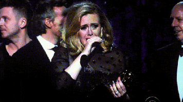Adele Happy Crying GIF